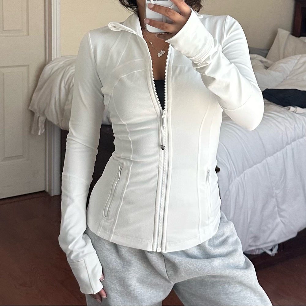 Lululemon Define White Zip-Up Jacket